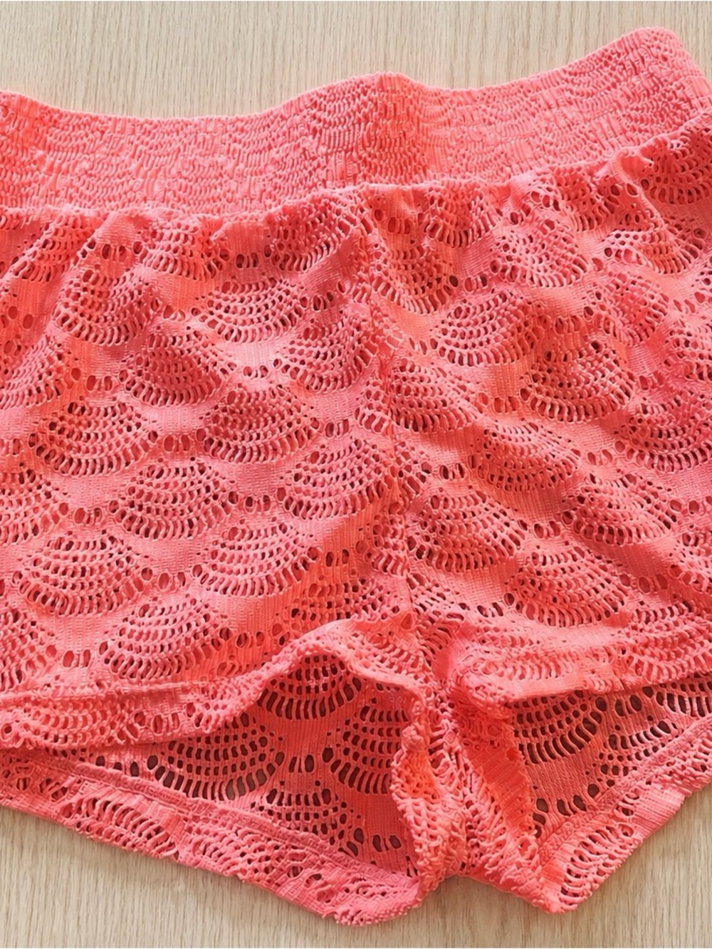 Cat & Jack Girls' Coral Pink Lace One-Piece